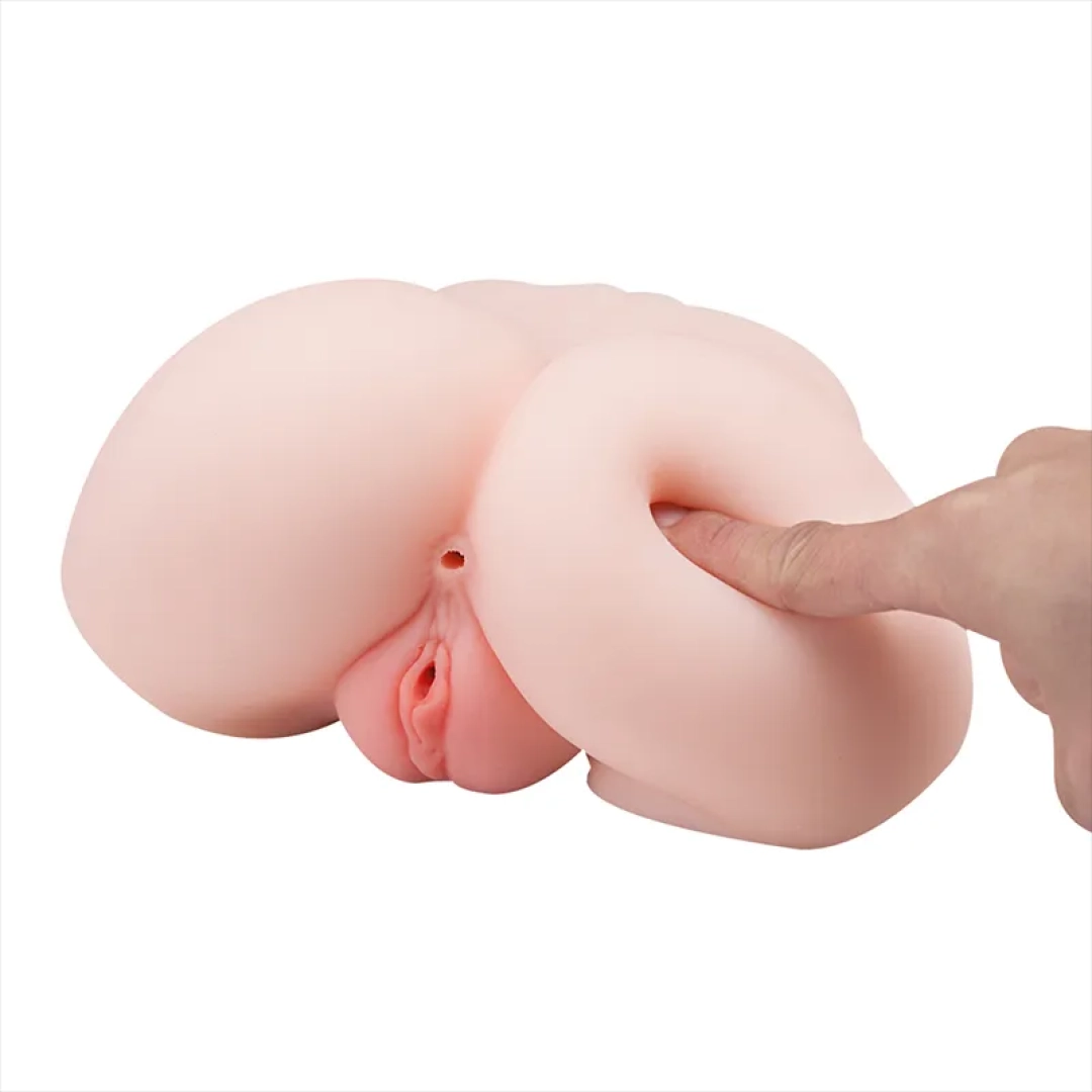#12423 - Titreşimli Gerçekçi Anal Vajinal Mini Kalça Seti Mastürbatör