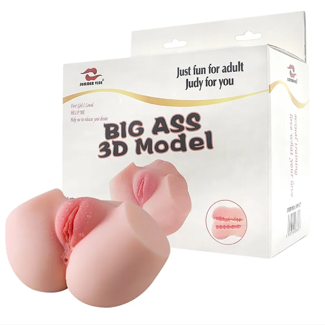 #12424 - Titreşimli Gerçekçi Anal Vajinal Mini Kalça Seti Mastürbatör
