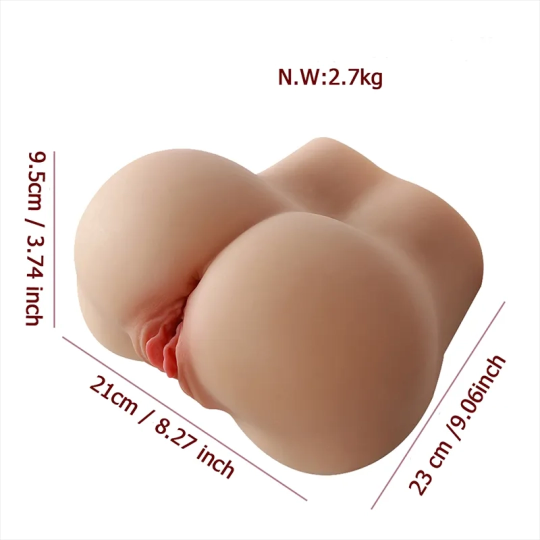 #12426 - &quot;Anal ve Vajinal Titreşimli Gerçekçi Kalça Mastürbatör - 2 İşlevli&quot;