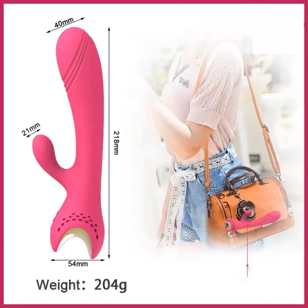 #12338 - 17 Fonksiyonlu USB Şarjlı Su Geçirmez G-Spot Uyarımlı Soft Vibratör
