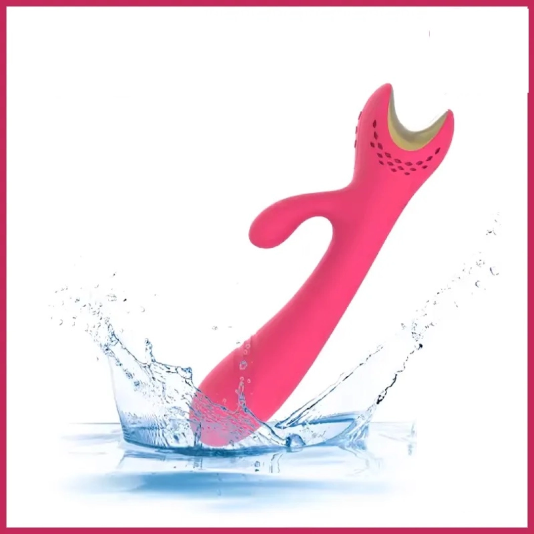 #12341 - 17 Fonksiyonlu USB Şarjlı Su Geçirmez G-Spot Uyarımlı Soft Vibratör
