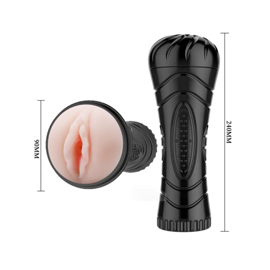 #12471 - Fener Tipi Titreşimli Suni Vajina Mastürbatör