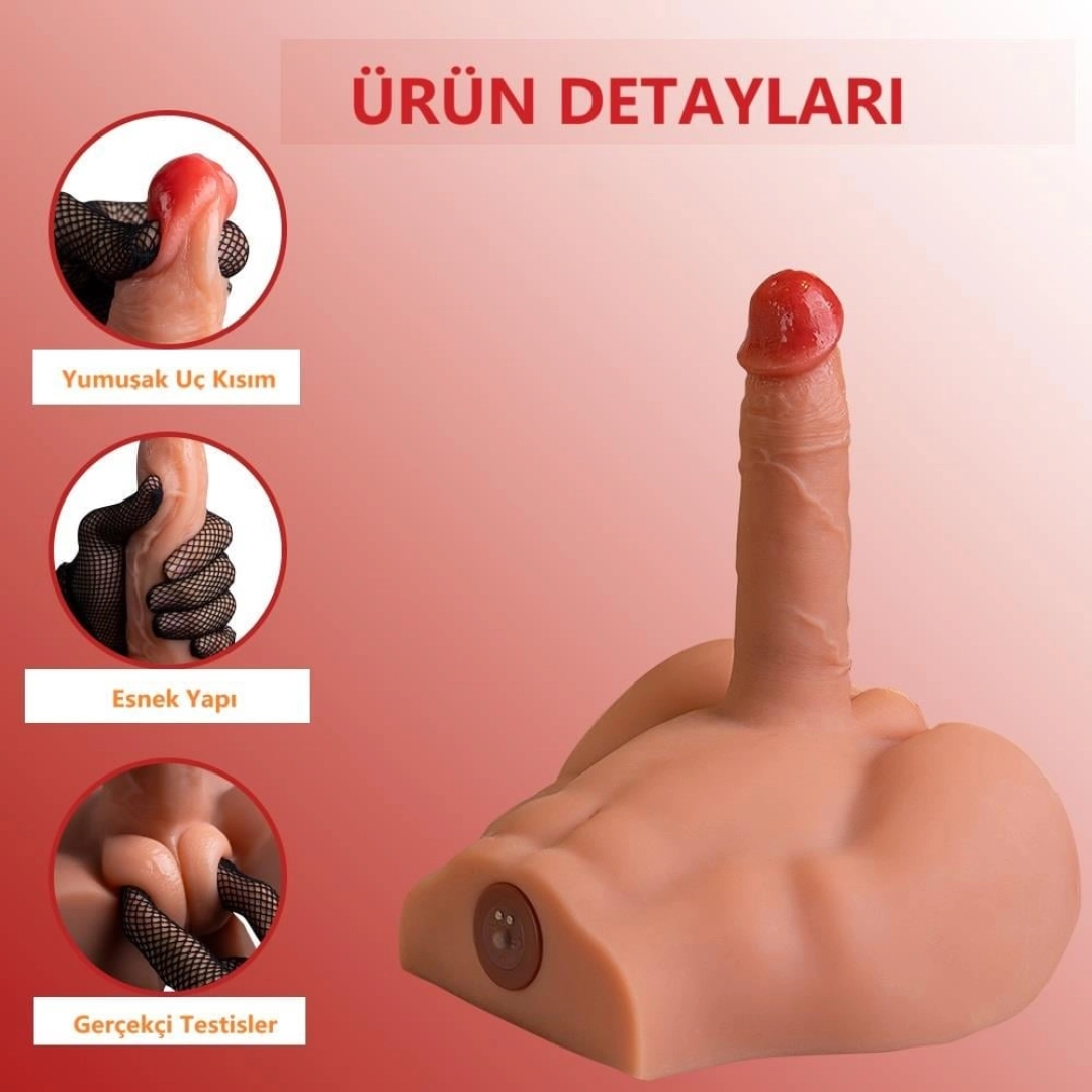 #12608 - Realistik İleri Geri Hareketli 17,5 cm Penisli Erkek Vücut