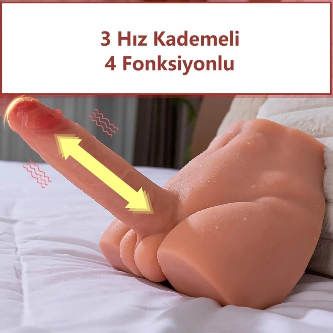 #12610 - Realistik İleri Geri Hareketli 17,5 cm Penisli Erkek Vücut