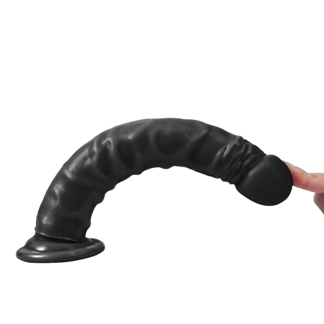 #12576 - 24 cm Realistik Testissiz Zenci Dildo