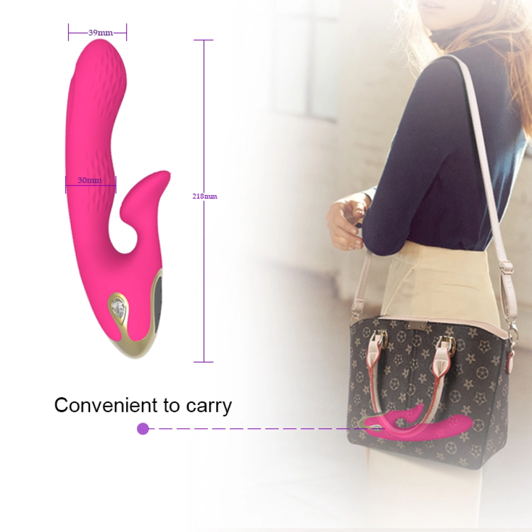 #12344 - USB Şarjlı Isıtmalı G-Spot Uyarımlı Su Geçirmez Vibratör