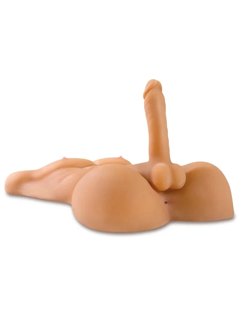 #12449 - Penisli Gerçekçi Yarım Vücut Erkek Mastürbatör