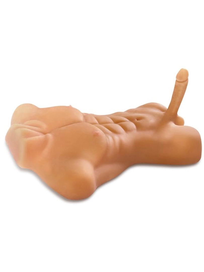 #12450 - Penisli Gerçekçi Yarım Vücut Erkek Mastürbatör