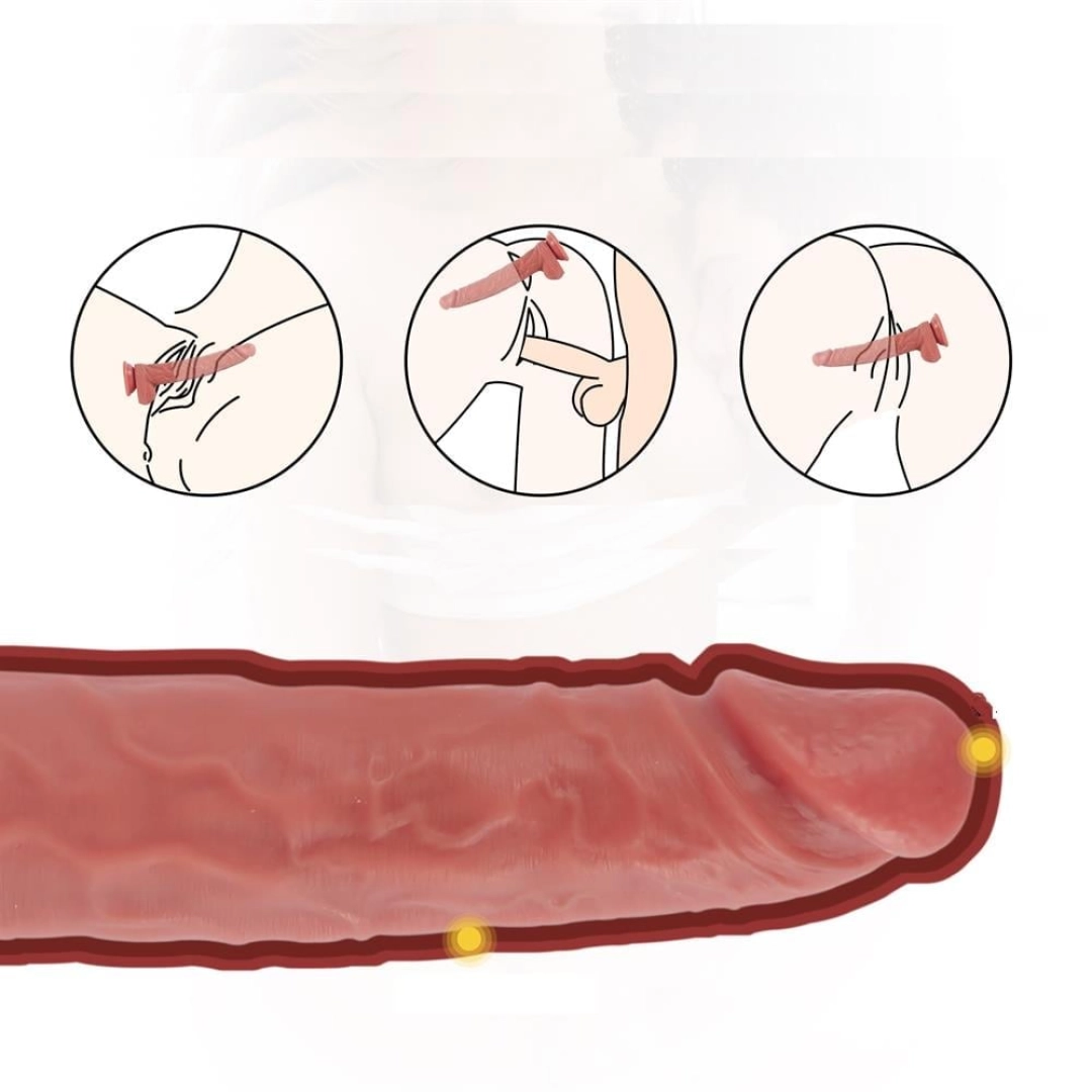 #12518 - Yeni Nesil Büyük Boy 28,9 cm Realistik Dildo Penis