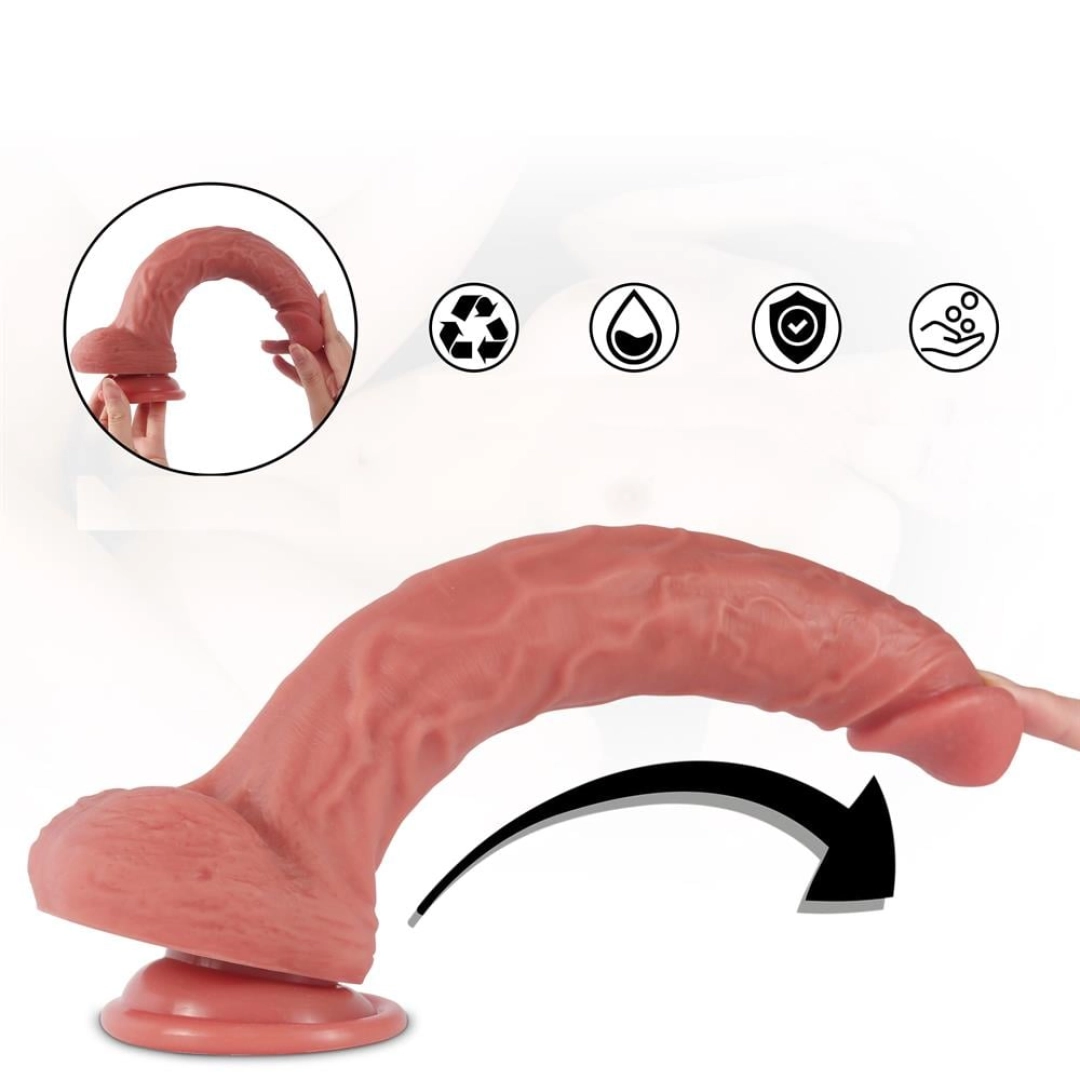 #12523 - Yeni Nesil Büyük Boy 28,9 cm Realistik Dildo Penis