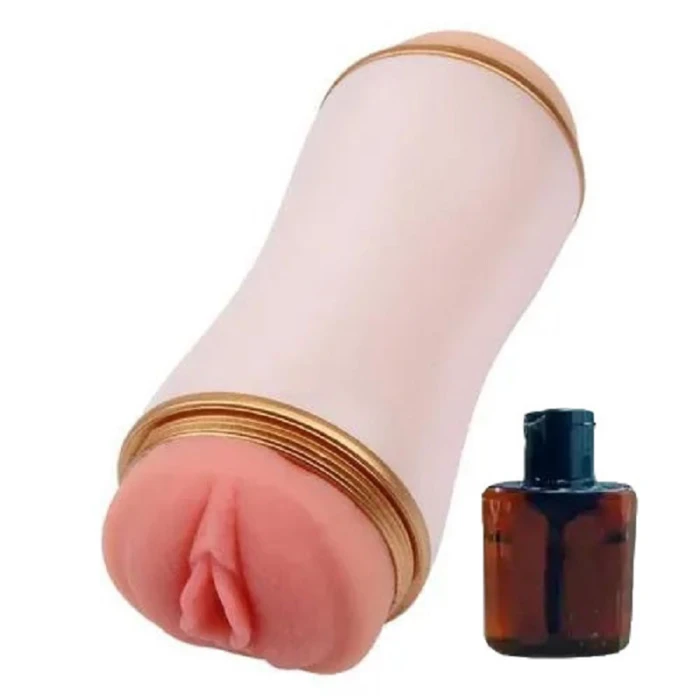 #AMLL1-1 - Vajinal Oral Çift Taraflı Mastürbatör Kayganlaştırıcı Hediyeli