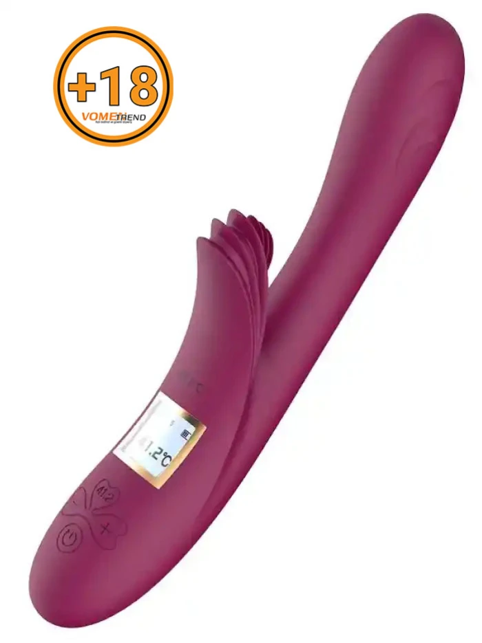 #LLB1913 - Isıtmalı Şarjlı LCD Ekranlı 10 Titreşim Modlu Vibratör 23 cm