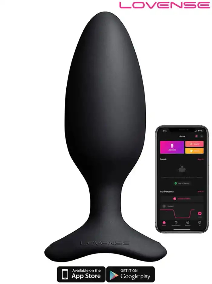 #LVHS2-1-75 - Lovense HUSH 2 Anal Plug 1.75″ App Controlled