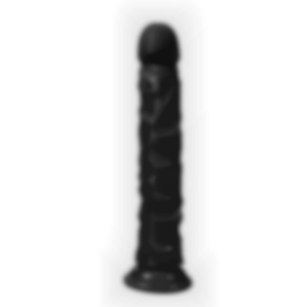 #U6105 - 24 cm Realistik Testissiz Zenci Dildo