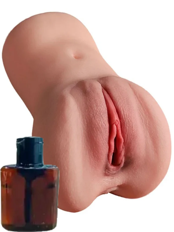 #AMS018-1 - Çift Girişli Vajinal ve Anal Mastürbatör Kayganlaştırıcı Hediyeli