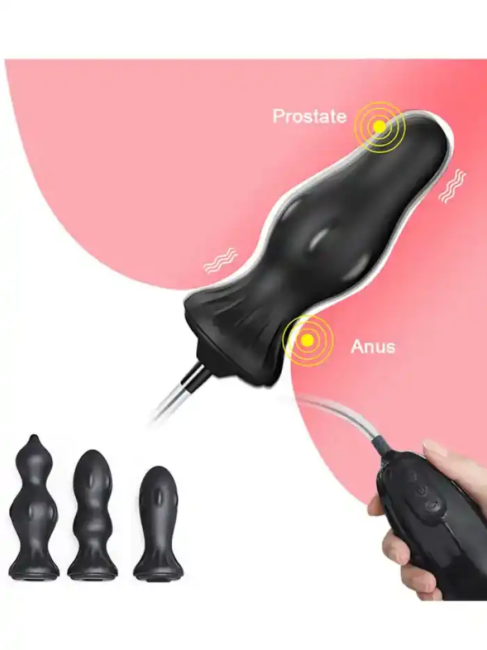 #406301 - Titreşimli ve Şarjlı Şişirilebilir Anal Set