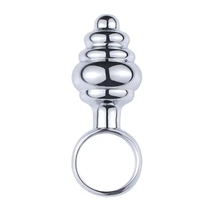 #BDM0002 - Paslanmaz Çelik Boğumlu Anal Tıkaç Plug