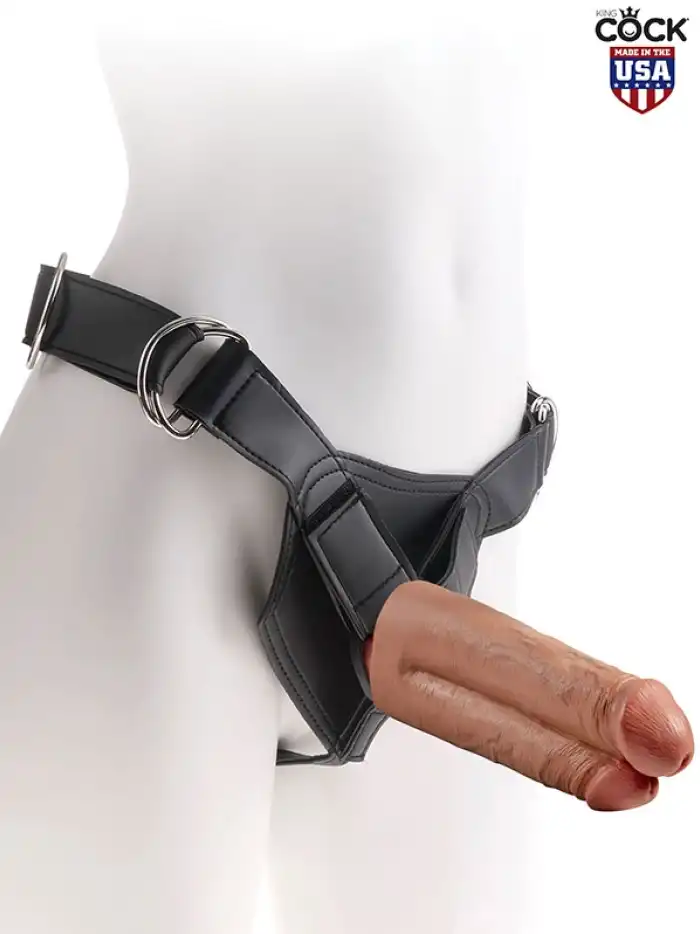 #KG300SC21476 - Çift Penisli İçi Dolu Belden Bağlamalı 18 cm