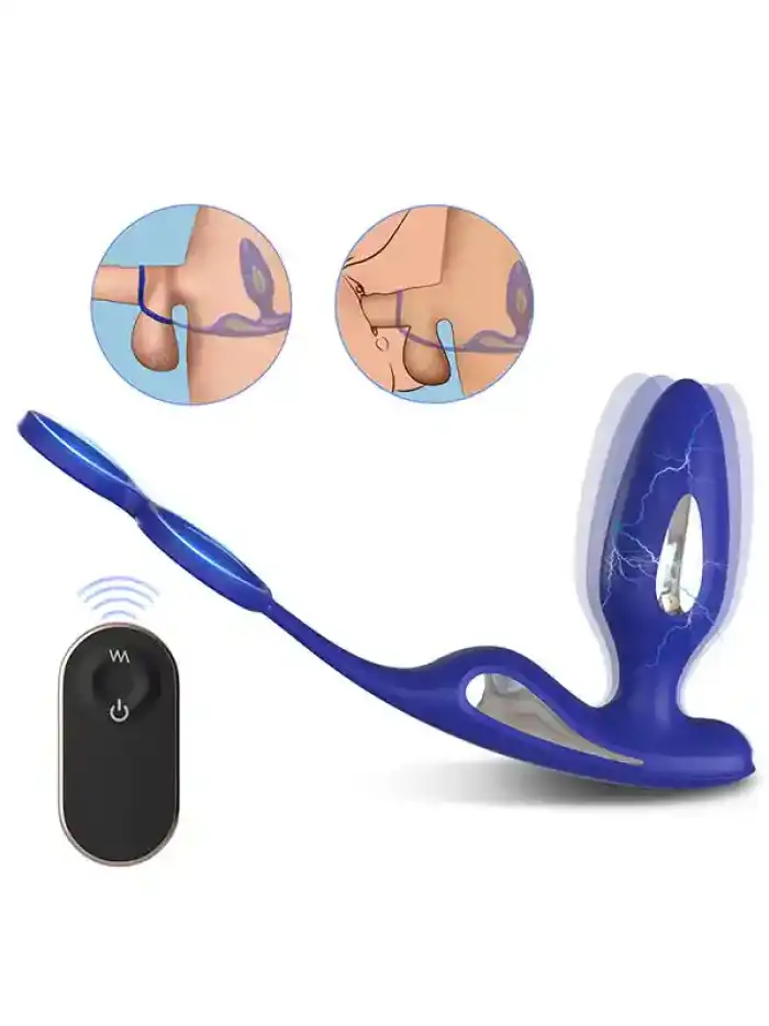#S426-2 - Penis Halkalı Prostat ve Elektro Şok Özellikli Anal Vibratör