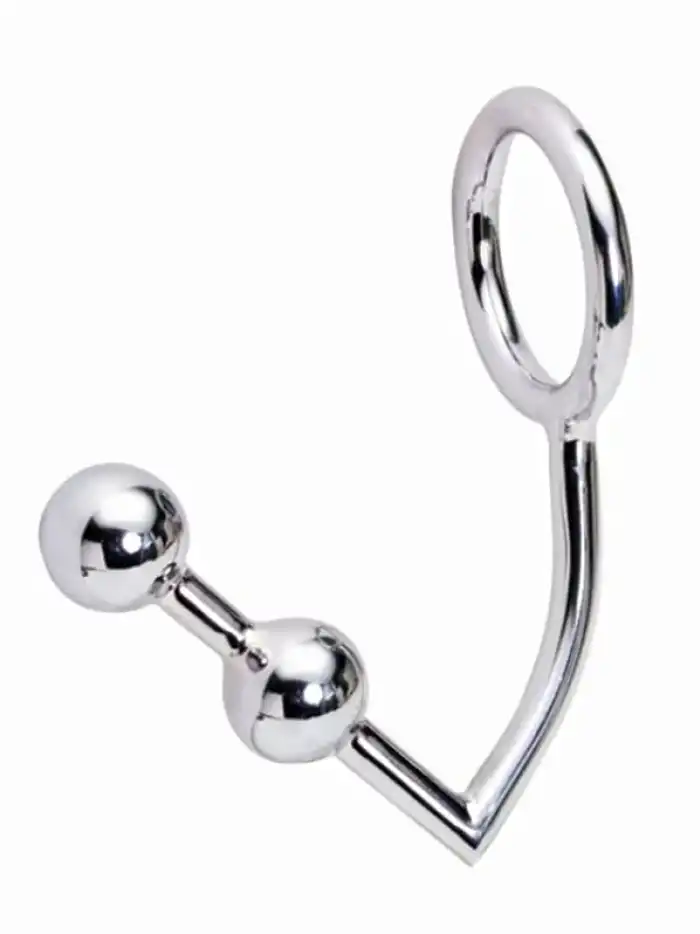 #SM438 - Çift Boğumlu Çelik Anal Plug