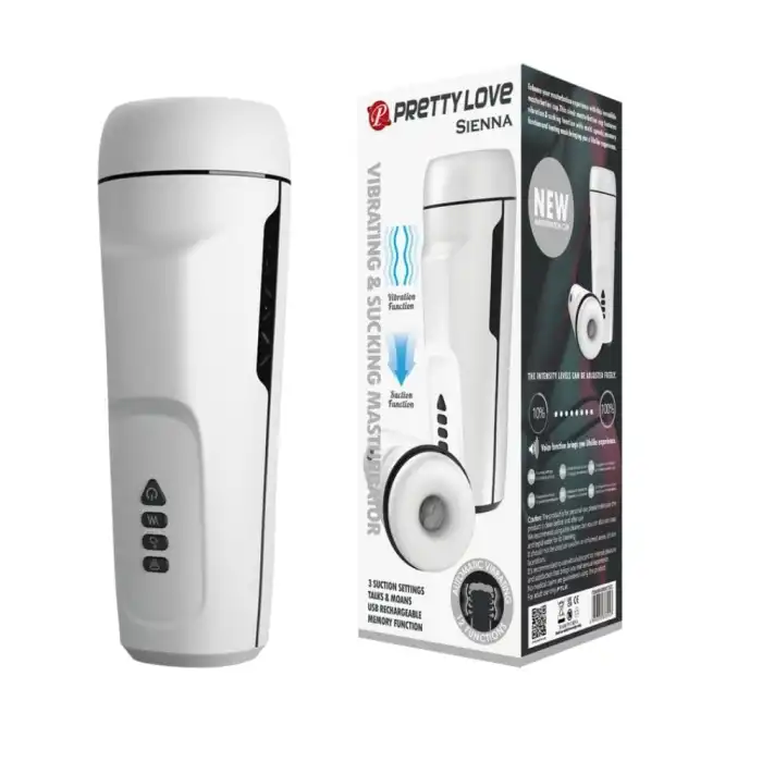 #BDM1247 - USB Şarjlı Titreşimli Emme Ayarlı Sesli Masturbatör - Sierra