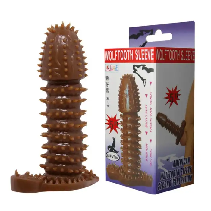 #BDM1605 - Vajinal Uyarıcı Tırtıklı Penis Kılıfı