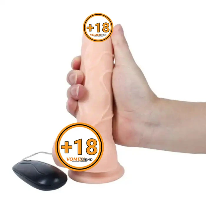 #U6087 - 21 cm Gerçekçi Titreşimli Dildo Vibratör Penis