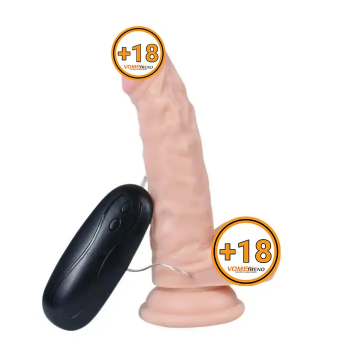 #U6030 - 17 cm Gerçekçi Titreşimli Dildo Vibratör Penis