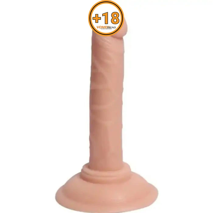 #BDM10033 - 14 cm Realistik Vantuzlu Dildo Penis
