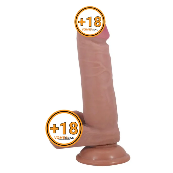 #BDM1320 - 20,5 cm Çift Katmanlı Gerçekçi Dildo Penis