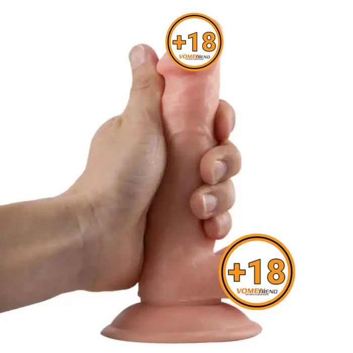 #BDM0151 - 17 cm Realistik Vantuzlu Dildo Penis