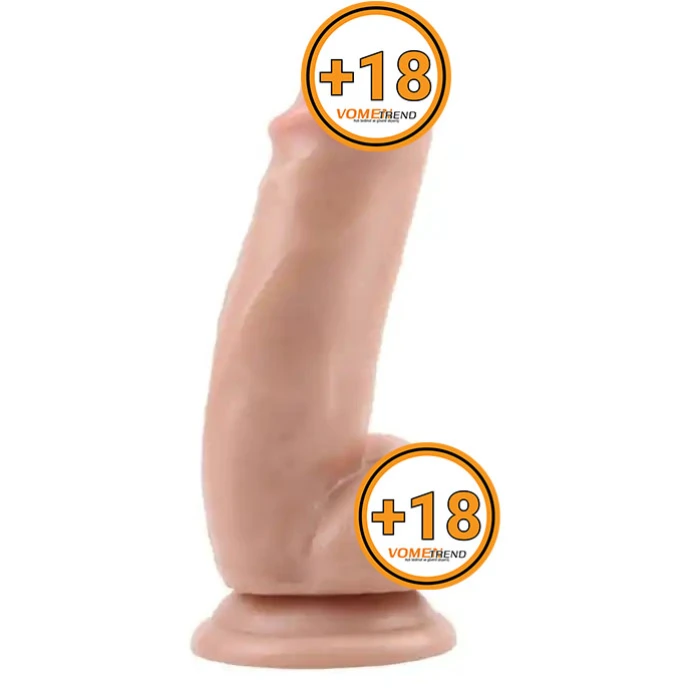 #BDM1246 - 17,5 cm Gerçekçi Çift Katmanlı Silikon Penis