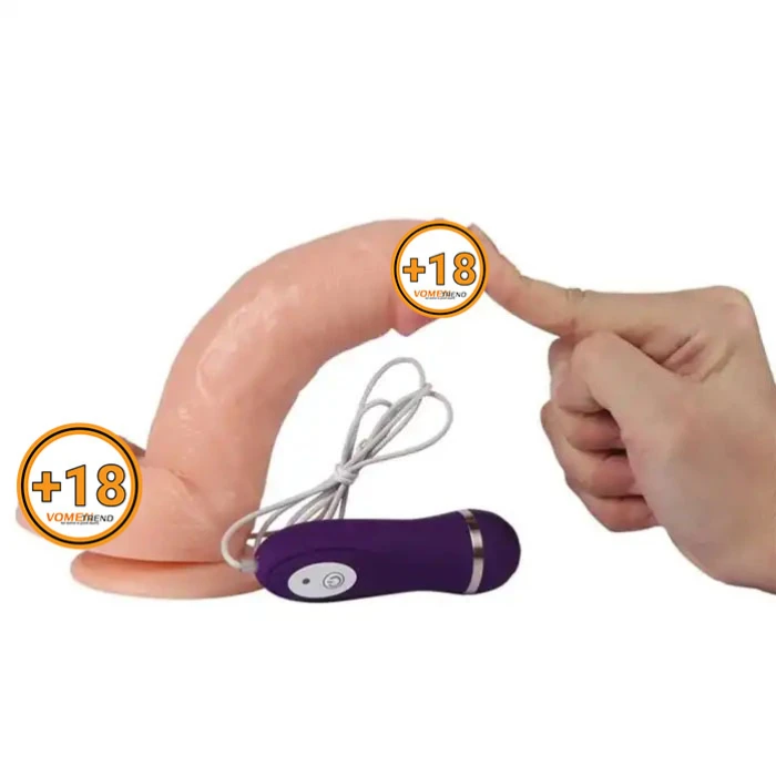 #BDM10015V - 17,5 cm Gerçekçi Titreşimli Dildo Vibratör Penis
