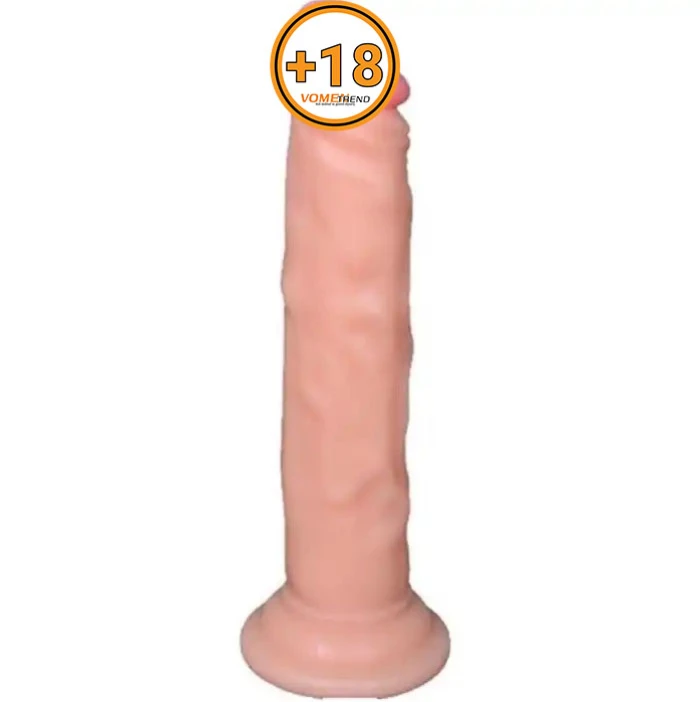 #U6018 - 18,5 cm Realistik Testissiz Dildo Penis