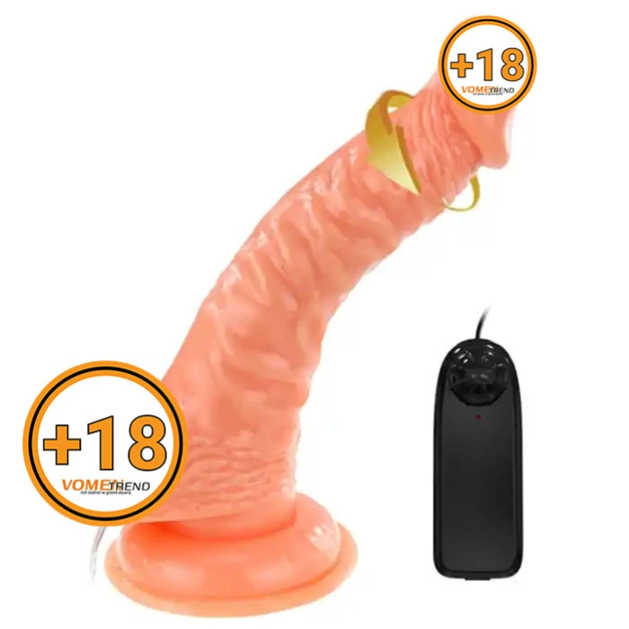 #BDM8082 - 19 cm Gerçekçi Titreşimli Dildo Vibratör Penis