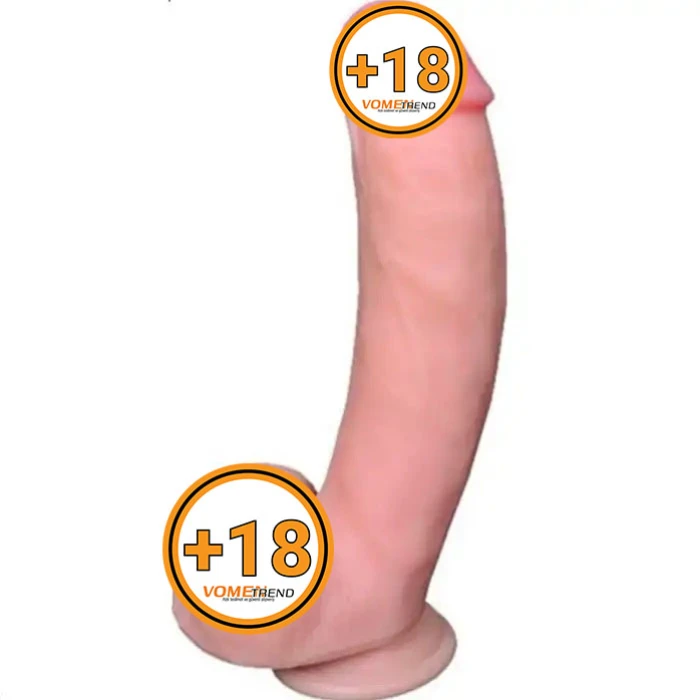 #U6008 - 21 cm Realistik Eğimli Dildo Penis