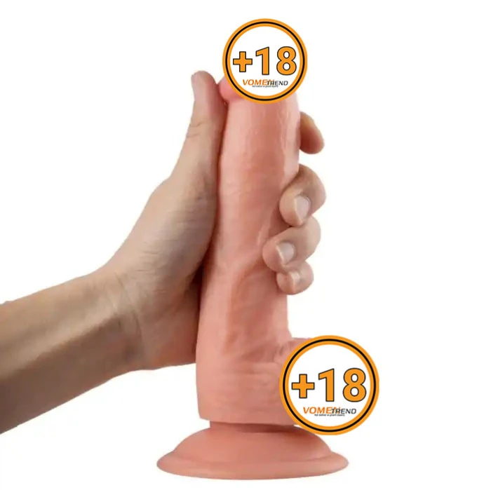 #BDM0156 - 21 cm Realistik Vantuzlu Dildo Penis