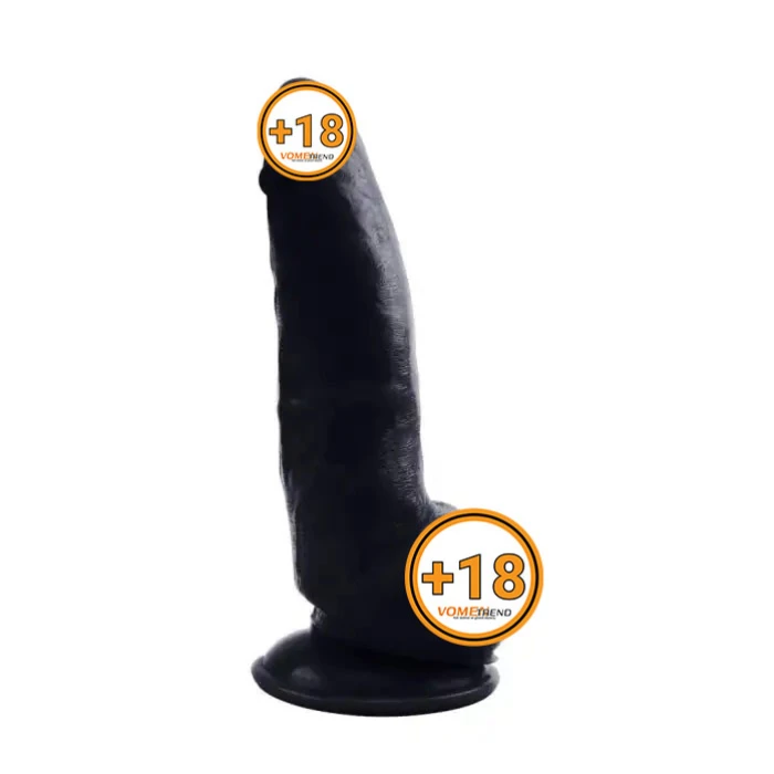 #BDM1128 - 21,5 cm Realistik Vantuzlu Zenci Dildo Penis
