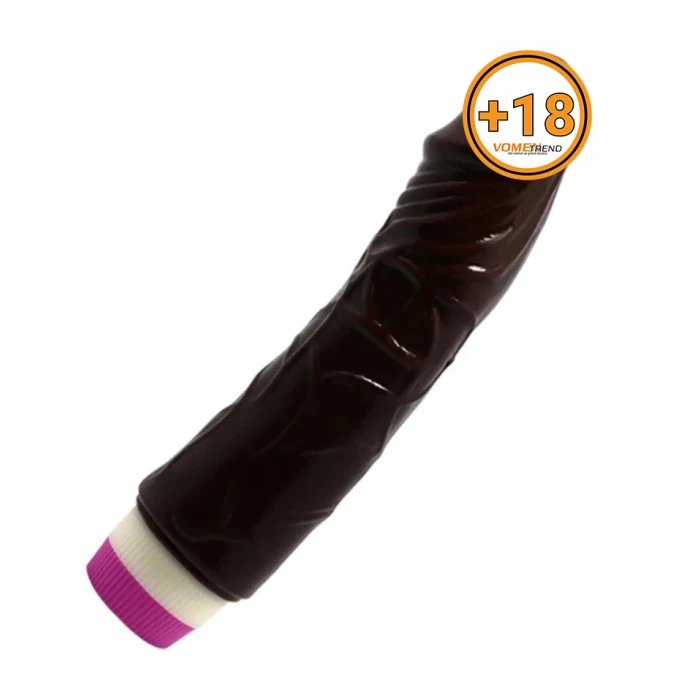 #B1062 - 18,5 cm Titreşimli Melez Realistik Vibratör Penis Dildo