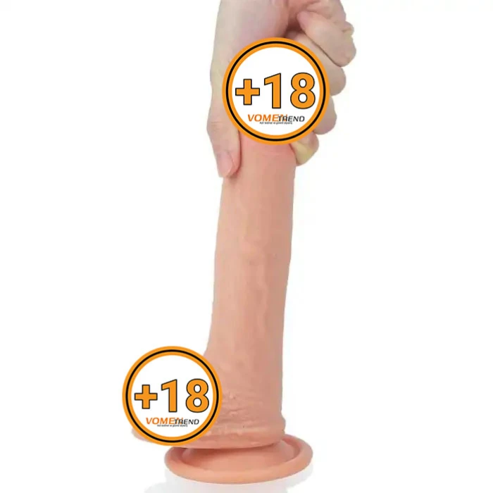 #LV4003F - 22 cm Gerçekçi Çift Katmanlı Silikon Penis