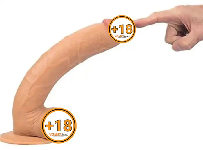#PX053 - 26 cm Gerçekçi Kalın Vantuzlu Anal Vajinal Dildo