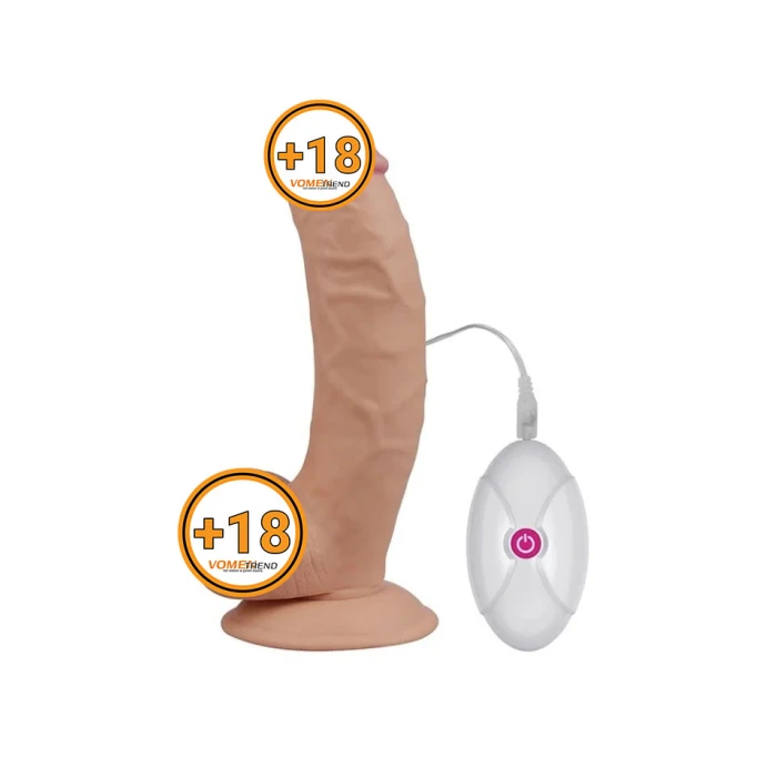 #LV1093 - 20 cm Yeni Nesil Titreşimli Realistik Vibratör Dildo