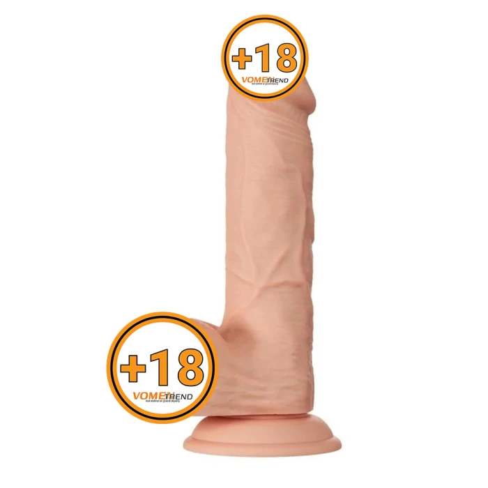 #BDM1254 - 21.8 cm Gerçekçi Kalın Dildo Penis