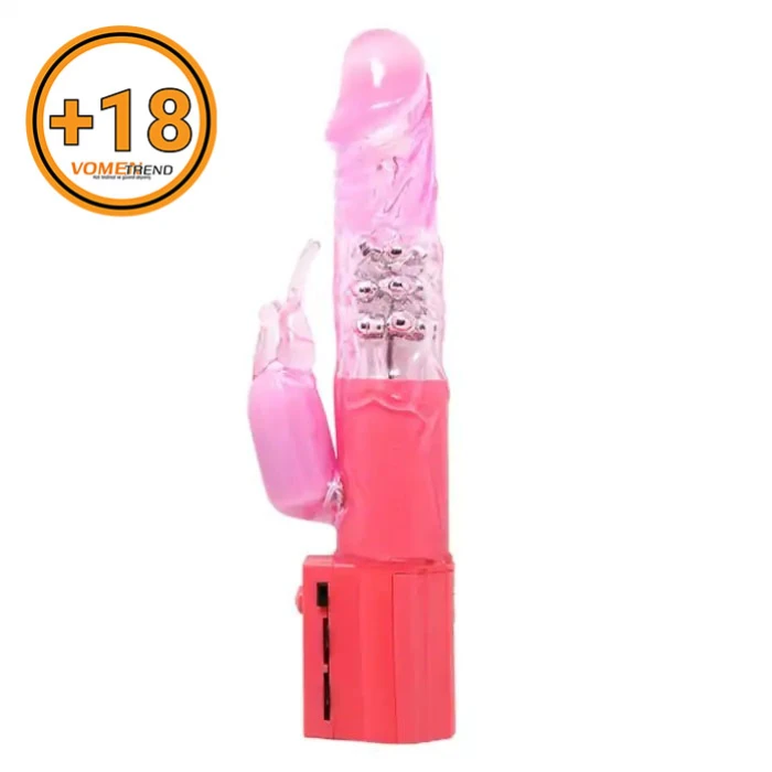 #BDM4102 - 25 cm Oynar Başlı Klitoris Uyarıcılı Teknolojik Vibratör Penis
