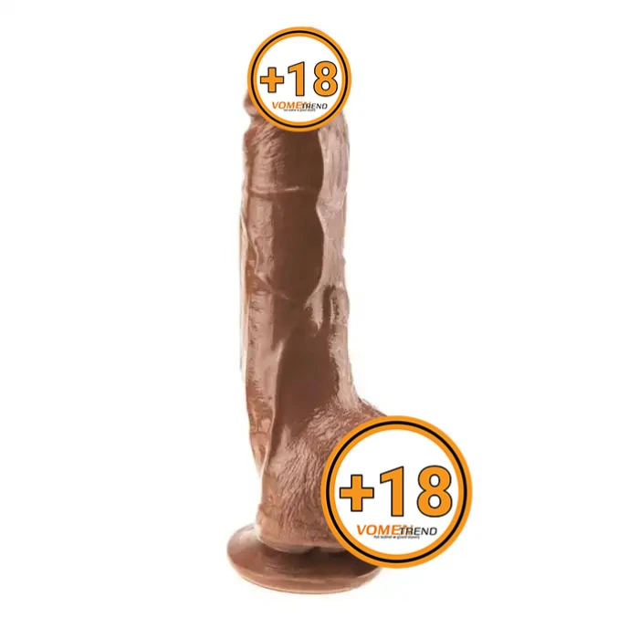 #BDM2072-1 - 25 cm Realistik Vantuzlu Melez Dildo Penis