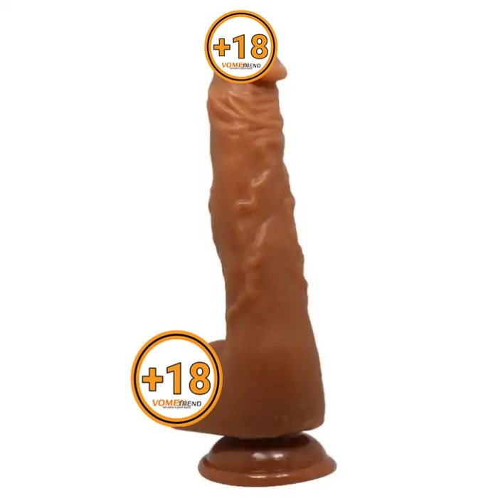#BDM8041-1 - 25,2 cm Realistik Vantuzlu Melez Dildo Penis