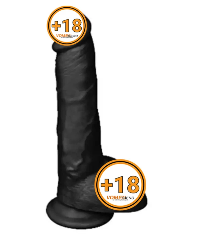 #BDM10021S - 25,5 cm Realistik Zenci Dildo Penis