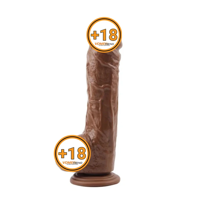 #BDM1030-1 - 25,5 cm Gerçekçi Melez Titreşimli Dildo Vibratör Penis