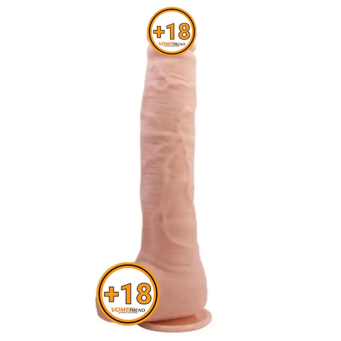 #BDM8038 - 27 cm Büyük Boy Realistik Vantuzlu Dildo Penis