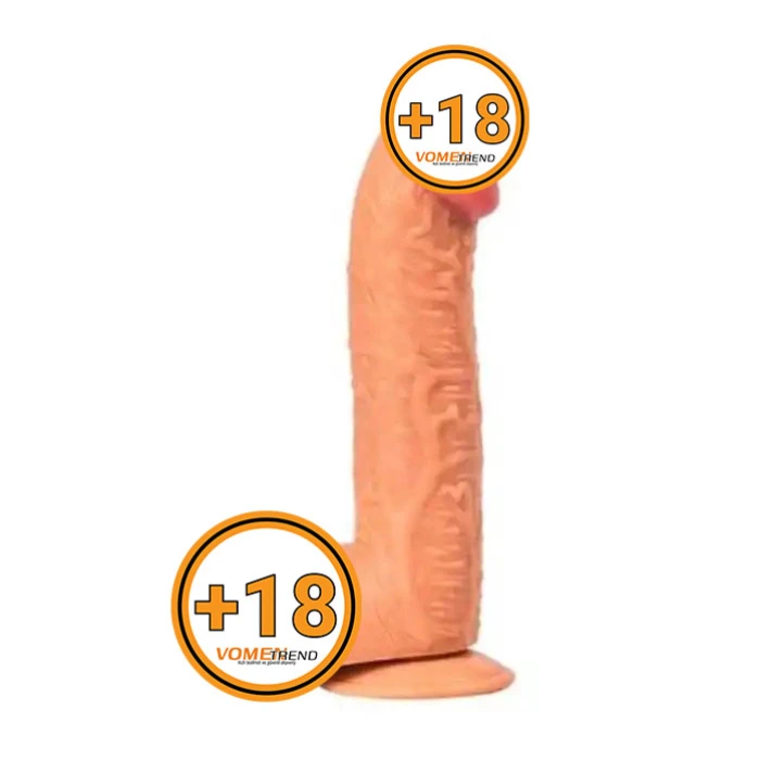 #PX046-1 - 27,5 cm Dev Boy Kalın Realistik Vantuzlu Dildo Penis